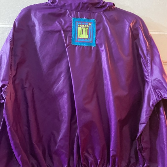 50% off sale 💜💜💜 Vintage 1989 Ocean pacific 0P windbreaker jacket - Picture 7 of 9
